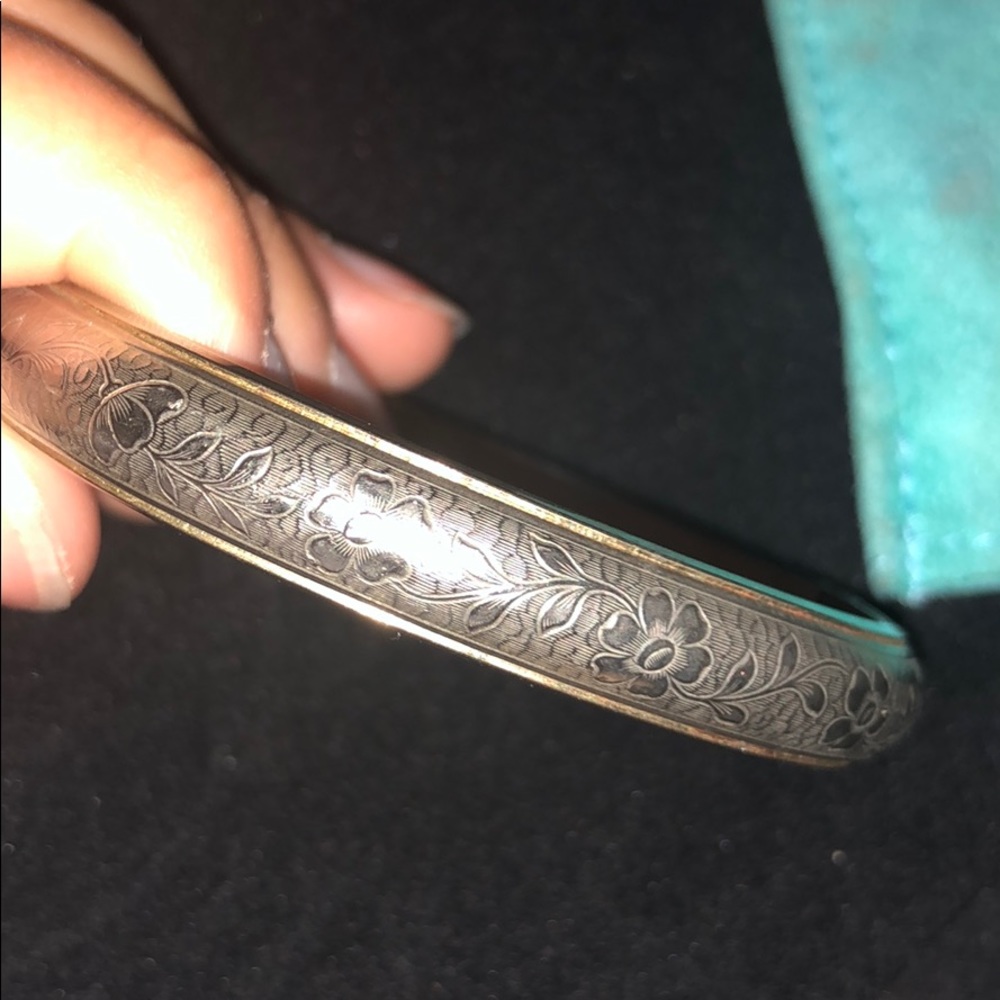 Silver Russian Floral Bracelet